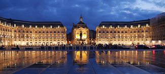 Place de la Bourse à Bordeaux