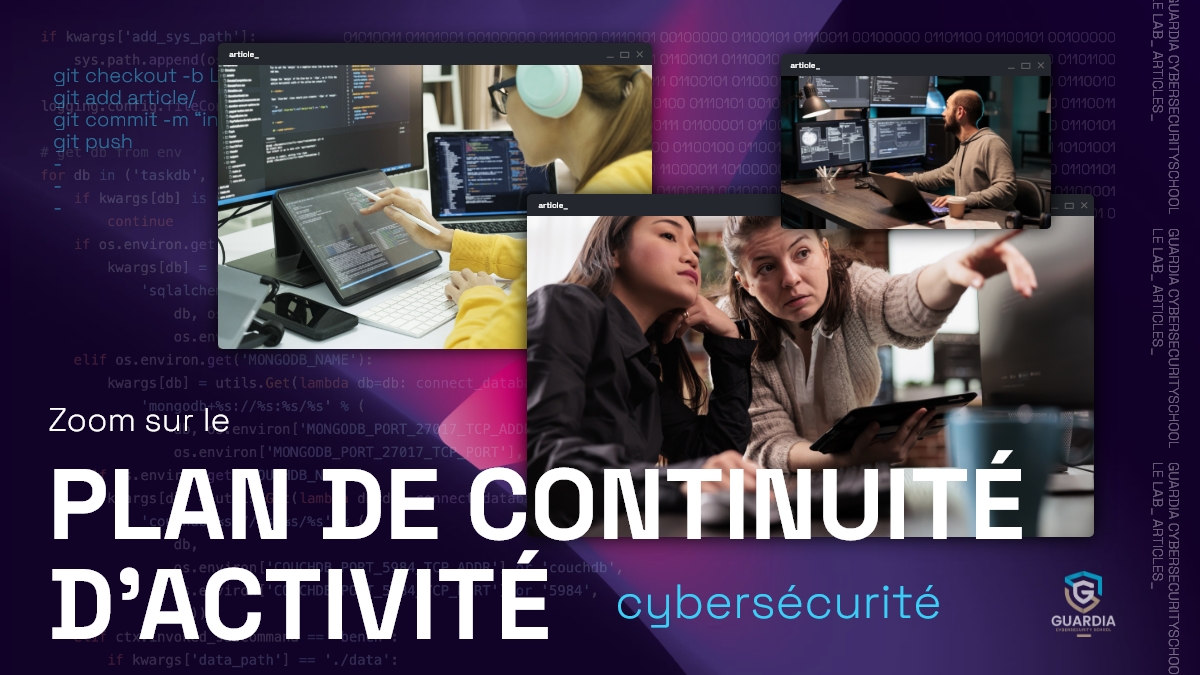 Zoom sur le plan de continuité d’activité